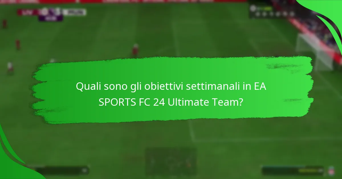 Quali sfide si affrontano nel completare gli obiettivi settimanali?